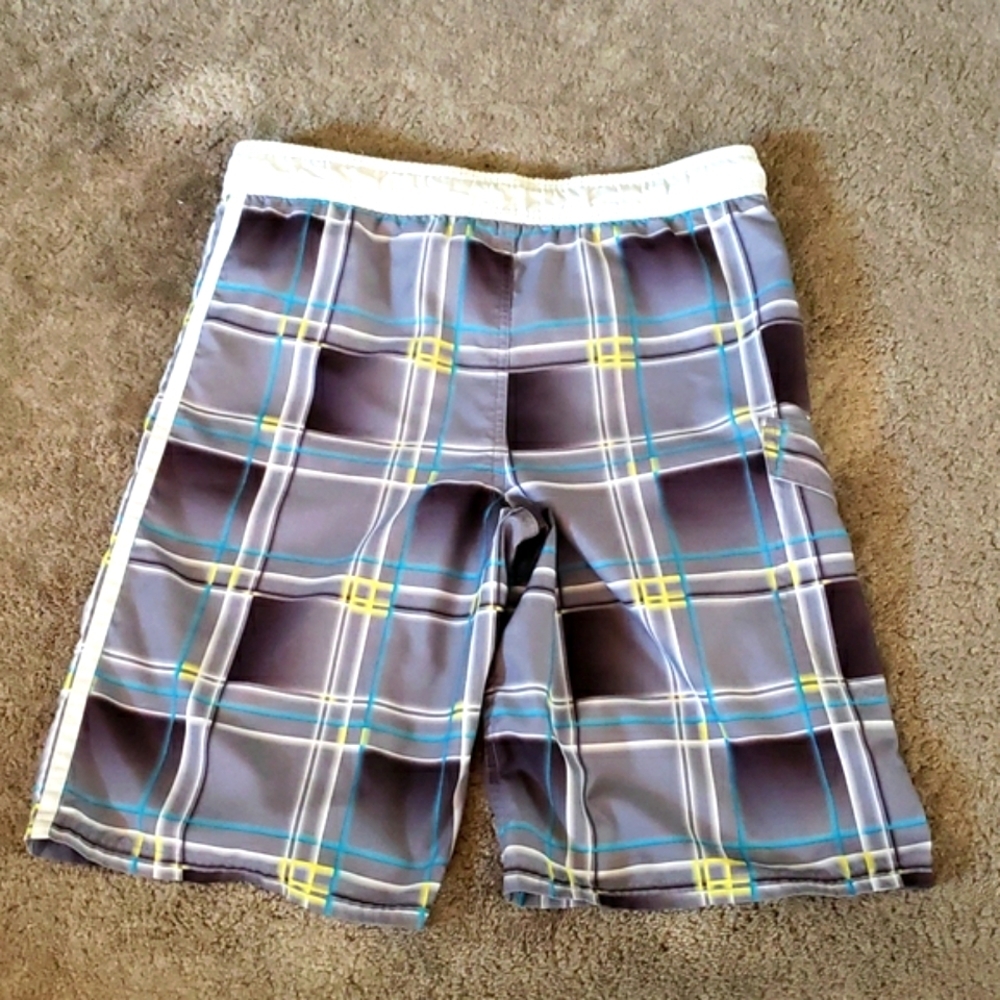 Gray OP Swim Trunks w/pocket - Picture 4 of 4